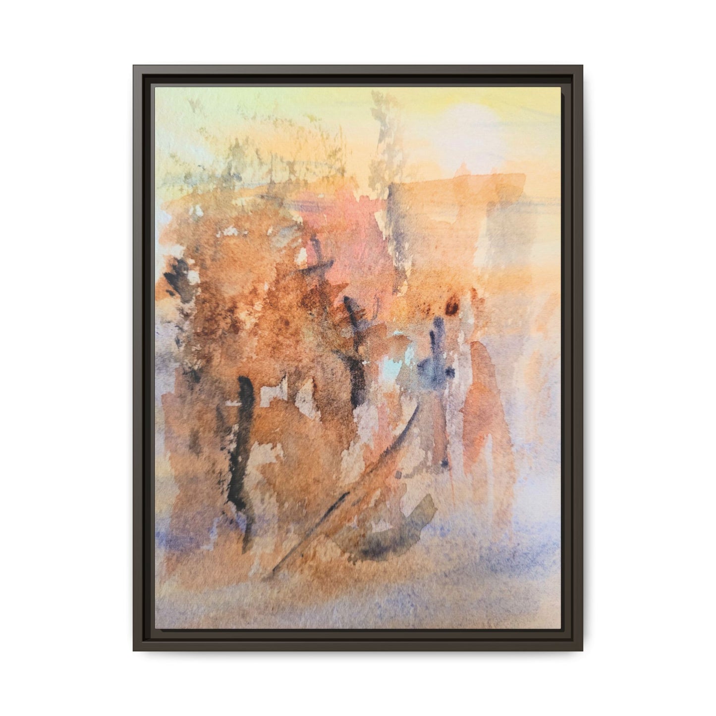 The Explorer Matte Canvas, Framed (Black or Espresso). Available in sizes 8”x10”-18”x24”