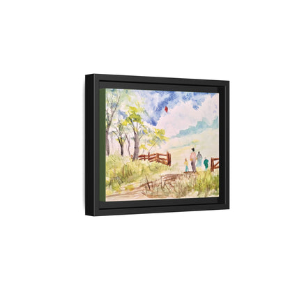 Spring Fling Matte Canvas, Framed (Black or Espresso). Available in sizes 10”x8”-16”x12”