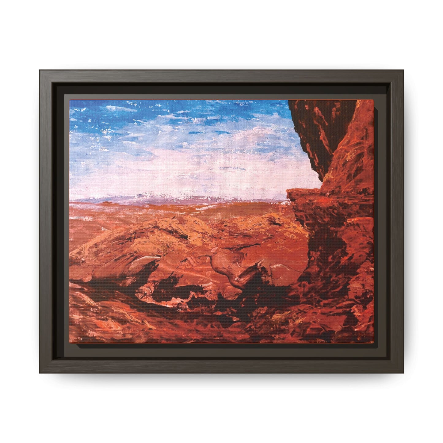 Red Rocks, Framed (Black or Espresso). Available in sizes from 10”x8”-18”x12”