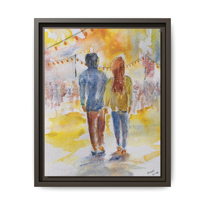 Festive At The Fair Matte Canvas, Framed (Black or Espresso). Available in sizes from 8”x10”-20”x30”