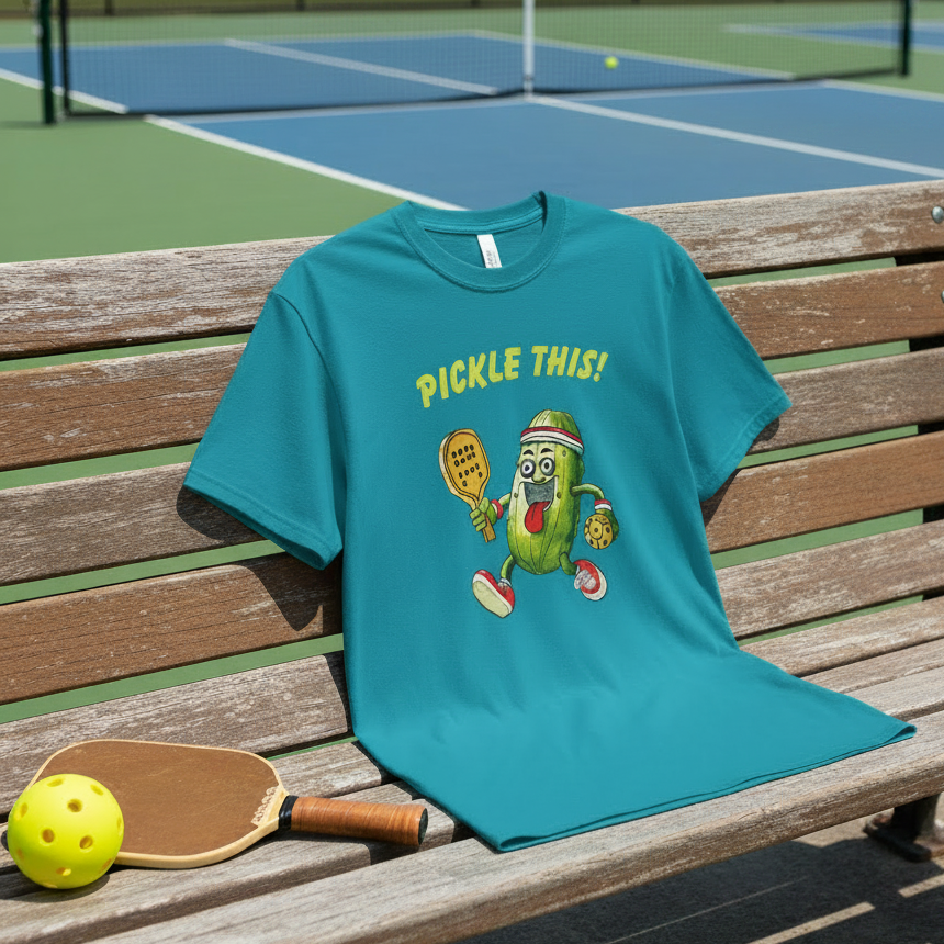 Pickle This! Unisex Garment-Dyed T-shirt (Dark Colors). Available in sizes S-4XL, 16 colors.