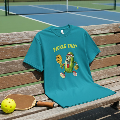 Pickle This! Unisex Garment-Dyed T-shirt (Dark Colors). Available in sizes S-4XL, 16 colors.