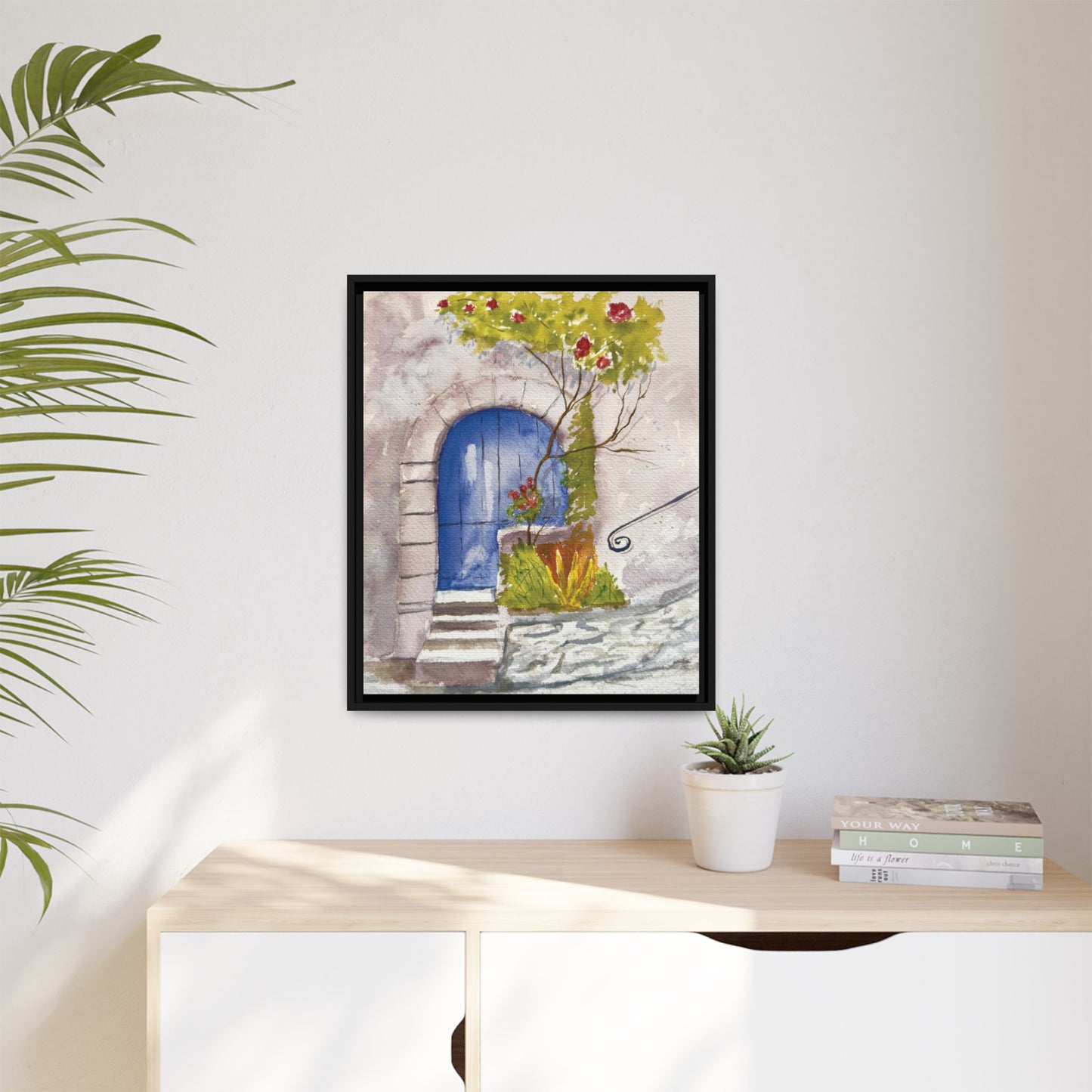 Blue Door, Framed (Black or Espresso). Available in sizes from 8”x10”-24”x32”