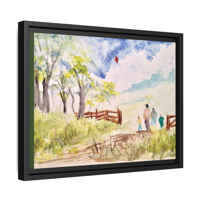 Spring Fling Matte Canvas, Framed (Black or Espresso). Available in sizes 10”x8”-16”x12”