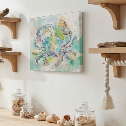Blue Crab - Matte Canvas