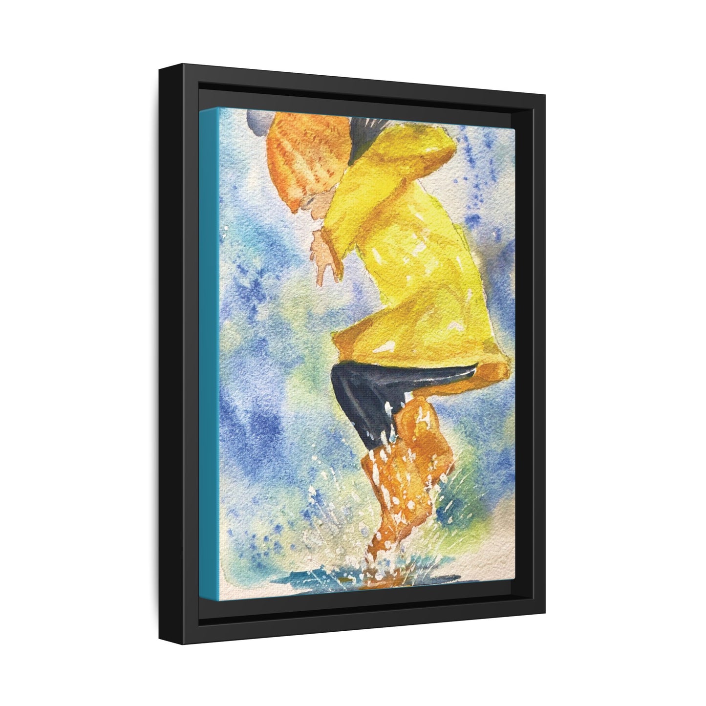 Spring Splash Matte Canvas, Framed (Black or Espresso). Available in sizes from 12”x18”-16”x24”