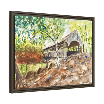 Artist’s Bridge Matte Canvas, Framed (Black or Espresso). Available in sizes from 10”x8”-24”x18”