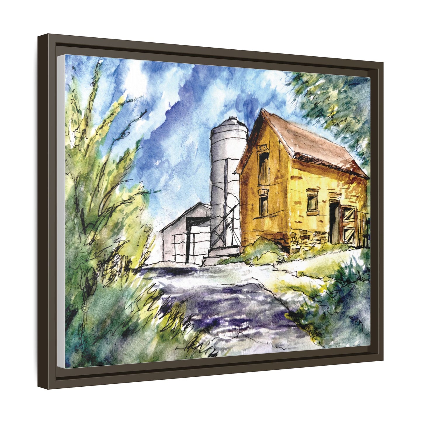 Ye Olde Barn, Framed (Black or Espresso). Available in sizes from 10”x8”-32”x24”