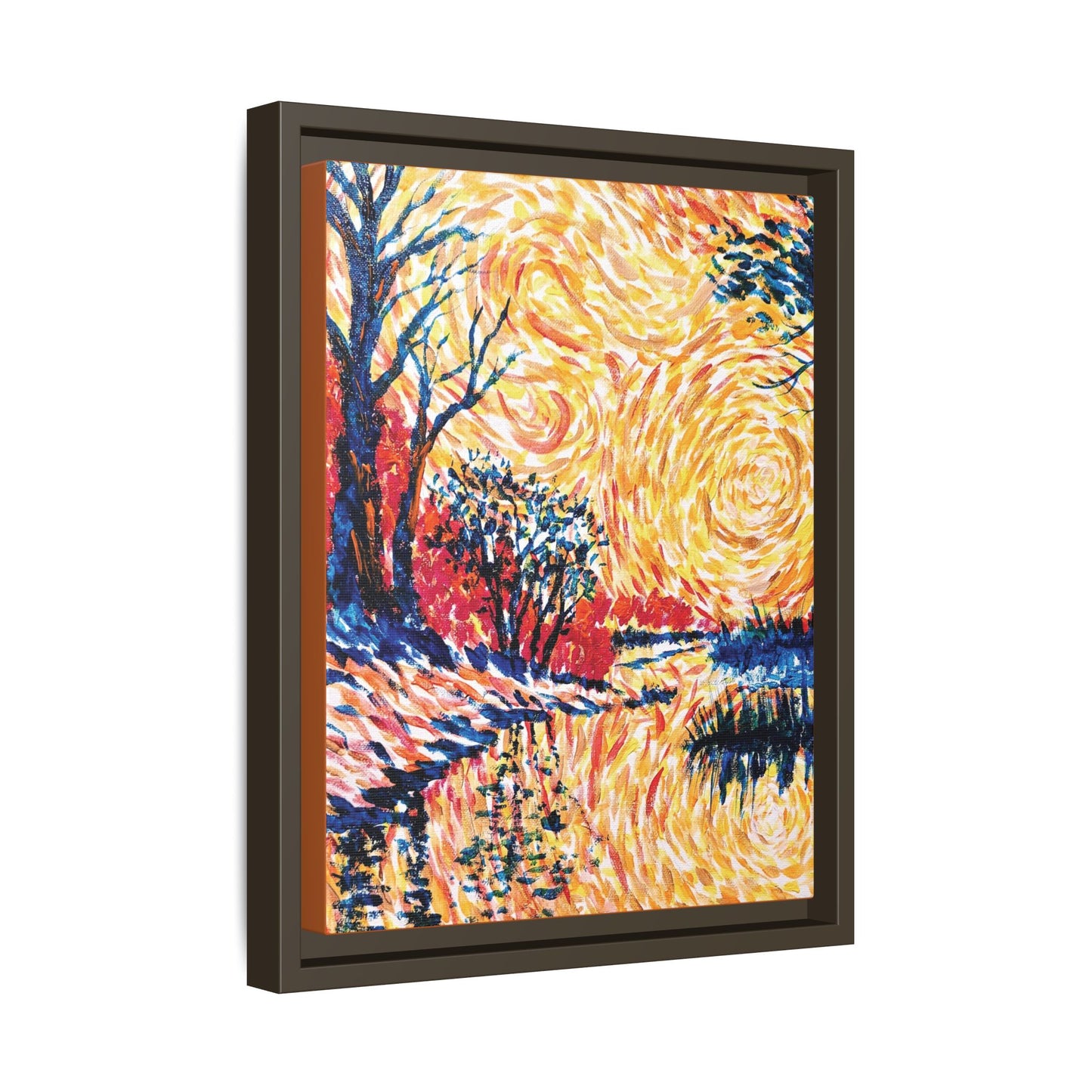 Impasto Revolution Matte Canvas, Framed (Black or Espresso). Available in sizes from 8”x10”-18”x24”