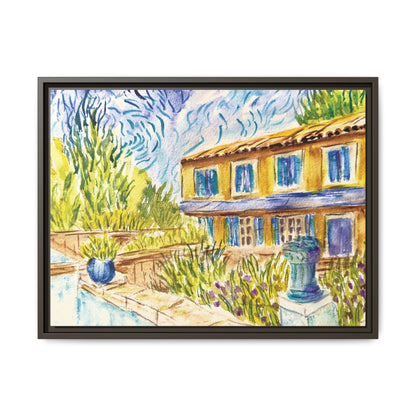 Respite Near Saint-Remy-de-Provence Matte Canvas, Framed (Black or Espresso). Available in sizes from 10”x8”-30”x24”