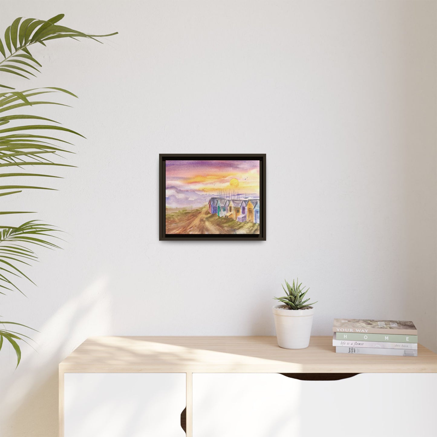 Quiet Before The Tide Matte Canvas, Framed (Black or Espresso). Available in sizes from 10”x8”-32”x24”