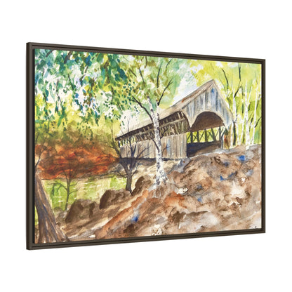 Artist’s Bridge Matte Canvas, Framed (Black or Espresso). Available in sizes from 10”x8”-24”x18”
