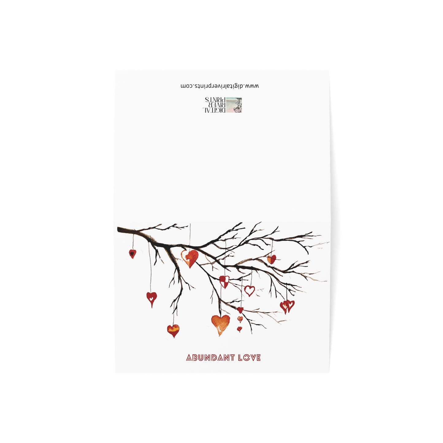 Abundant Love Blank Greeting Cards (1, 10, 30, and 50 pcs)