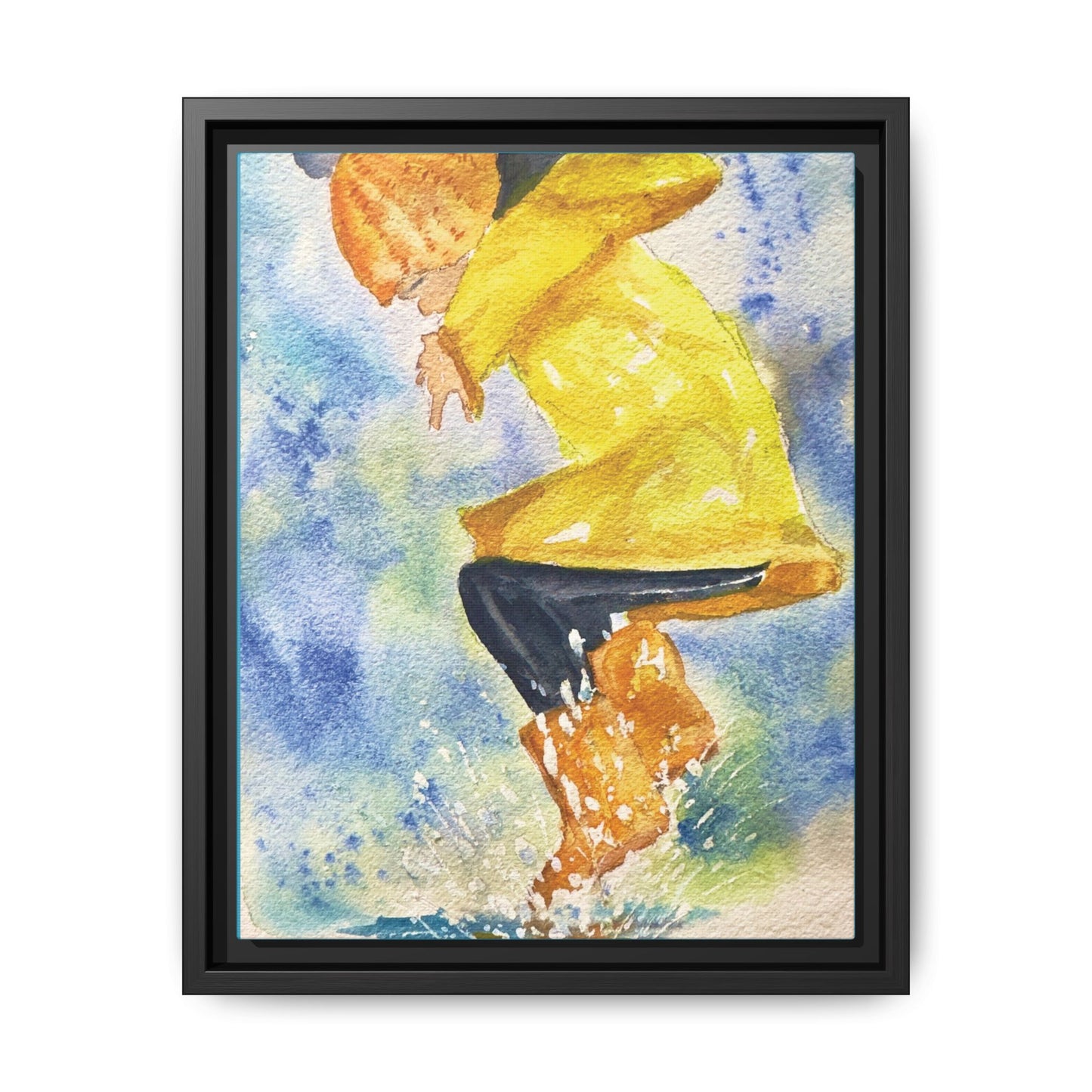 Spring Splash Matte Canvas, Framed (Black or Espresso). Available in sizes from 12”x18”-16”x24”