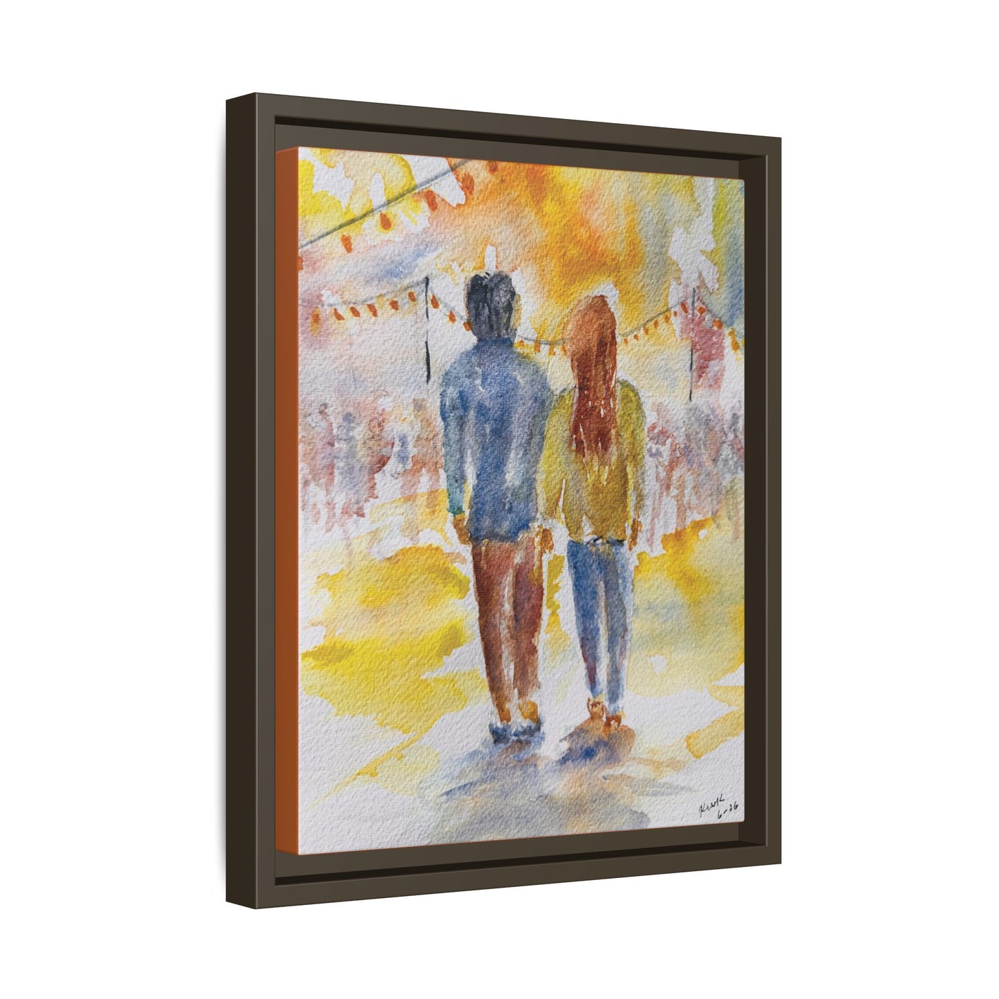 Festive At The Fair Matte Canvas, Framed (Black or Espresso). Available in sizes from 8”x10”-20”x30”