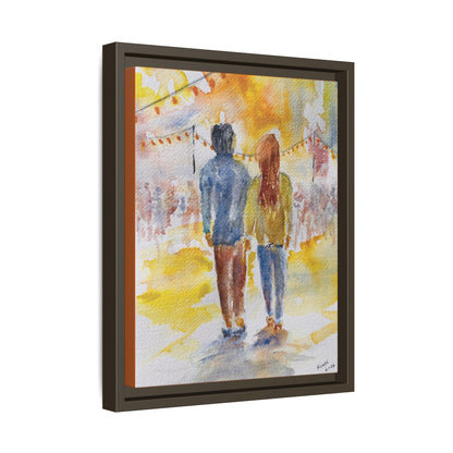 Festive At The Fair Matte Canvas, Framed (Black or Espresso). Available in sizes from 8”x10”-20”x30”