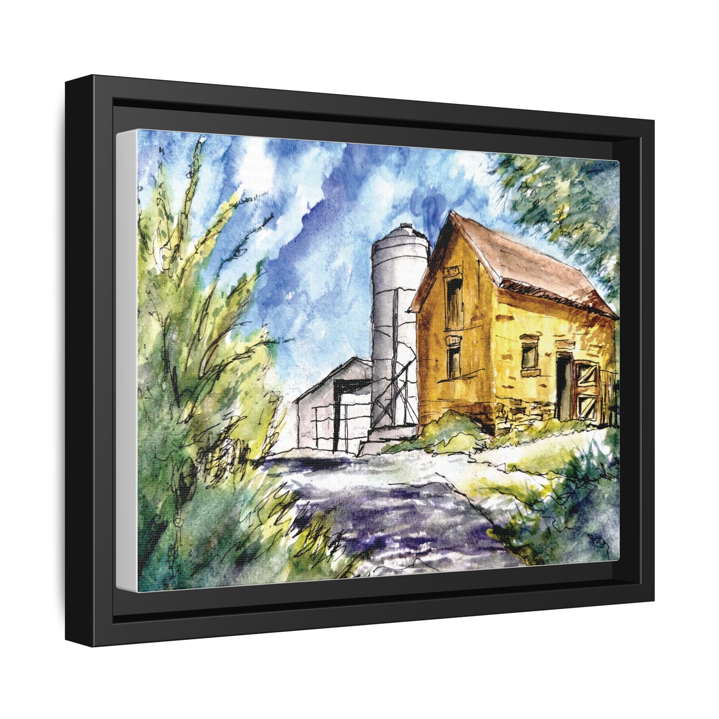 Ye Olde Barn, Framed (Black or Espresso). Available in sizes from 10”x8”-32”x24”