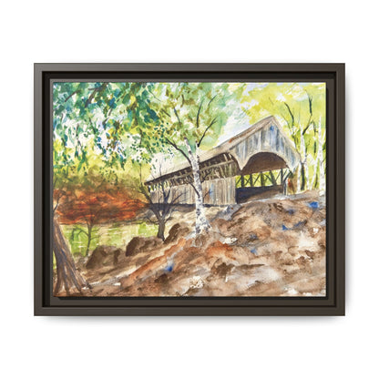 Artist’s Bridge Matte Canvas, Framed (Black or Espresso). Available in sizes from 10”x8”-24”x18”