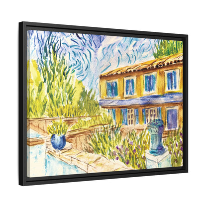 Respite Near Saint-Remy-de-Provence Matte Canvas, Framed (Black or Espresso). Available in sizes from 10”x8”-30”x24”