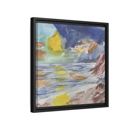The Sun in Pieces Matte Canvas, Framed (Black or Espresso). Available in sizes from 6”x6”-30”x30”