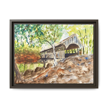Artist’s Bridge Matte Canvas, Framed (Black or Espresso). Available in sizes from 10”x8”-24”x18”