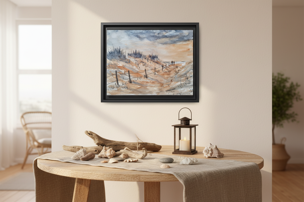 Moonrise Matte Canvas, Framed (Black or Espresso). Available in sizes from 10”x8”-24”x18”