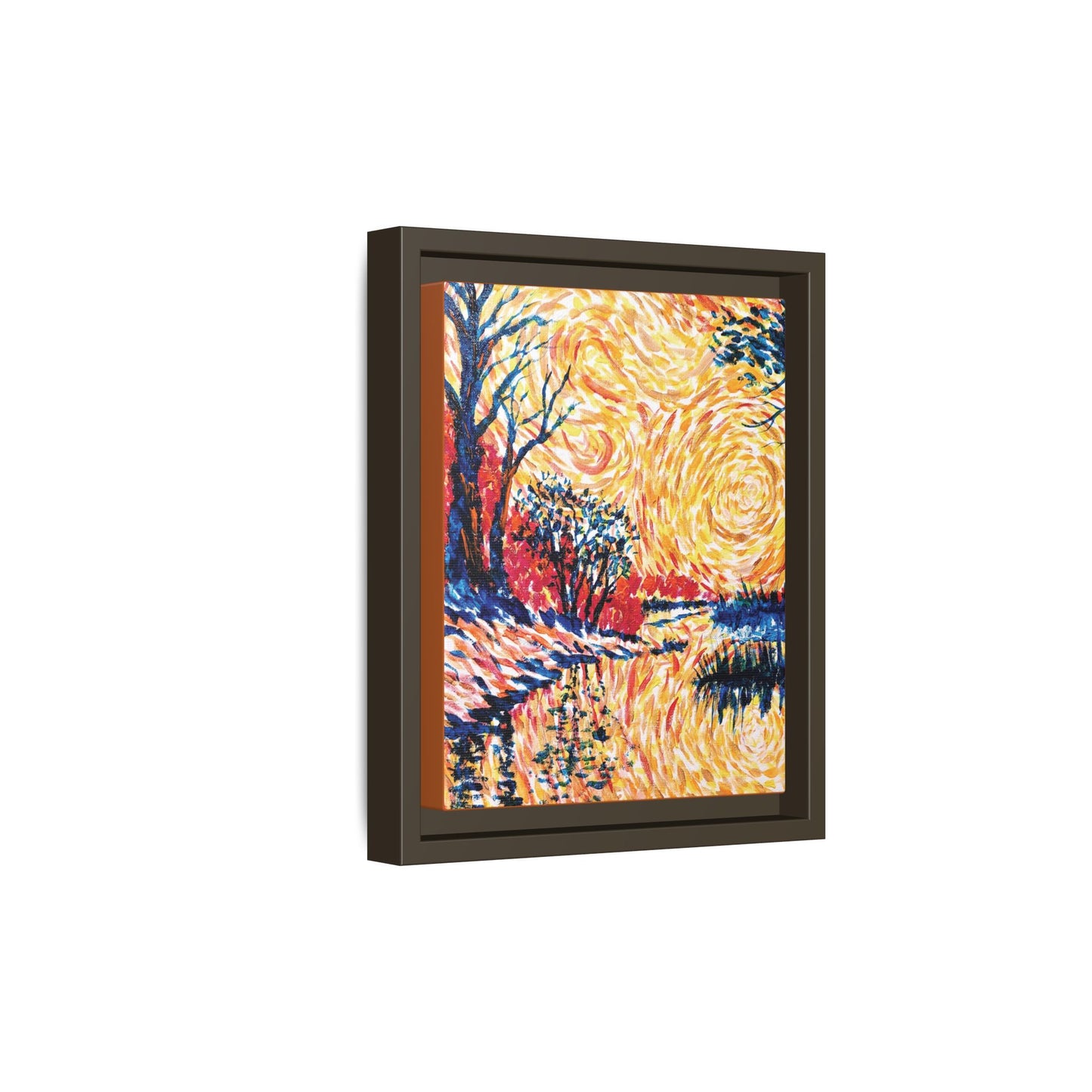 Impasto Revolution Matte Canvas, Framed (Black or Espresso). Available in sizes from 8”x10”-18”x24”