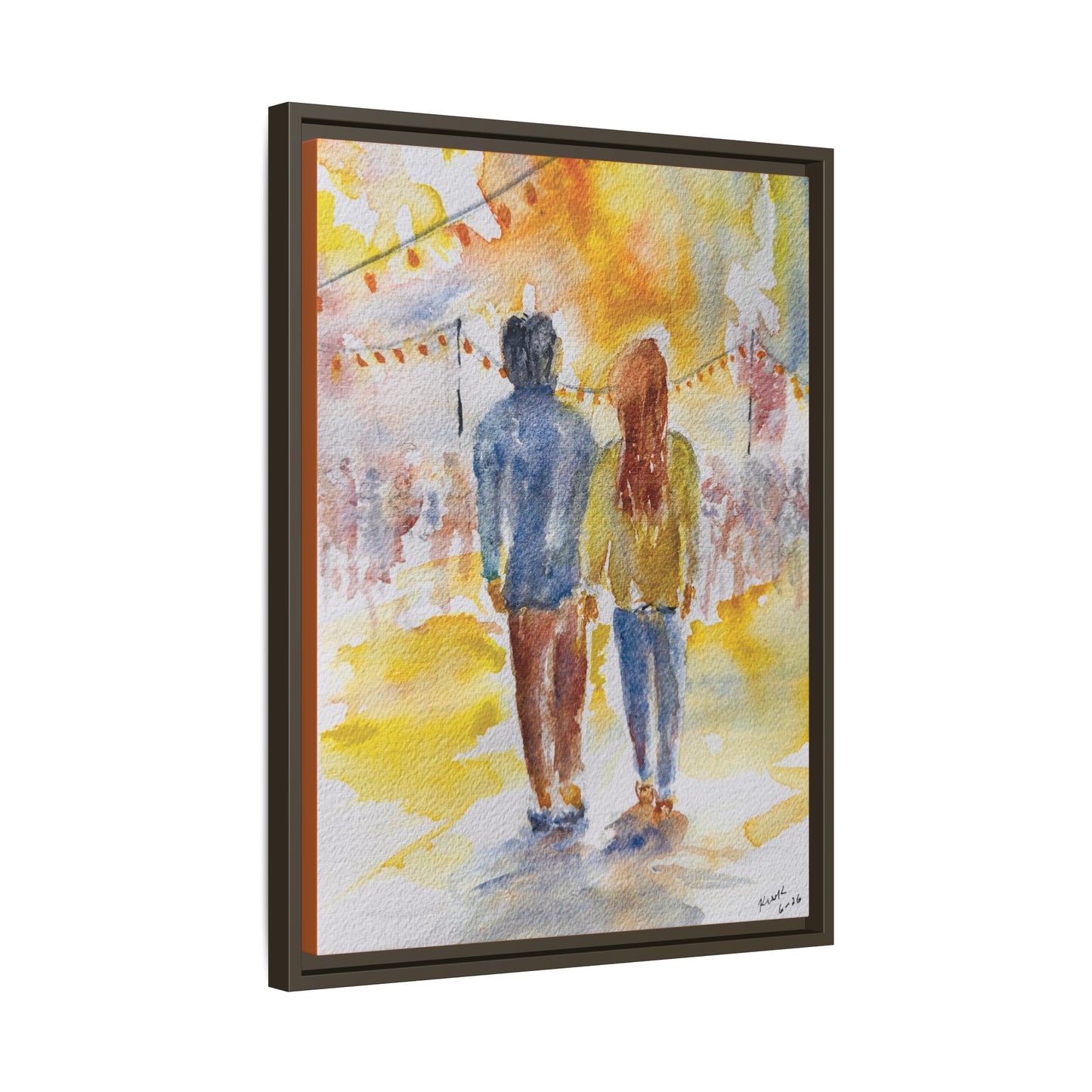 Festive At The Fair Matte Canvas, Framed (Black or Espresso). Available in sizes from 8”x10”-20”x30”