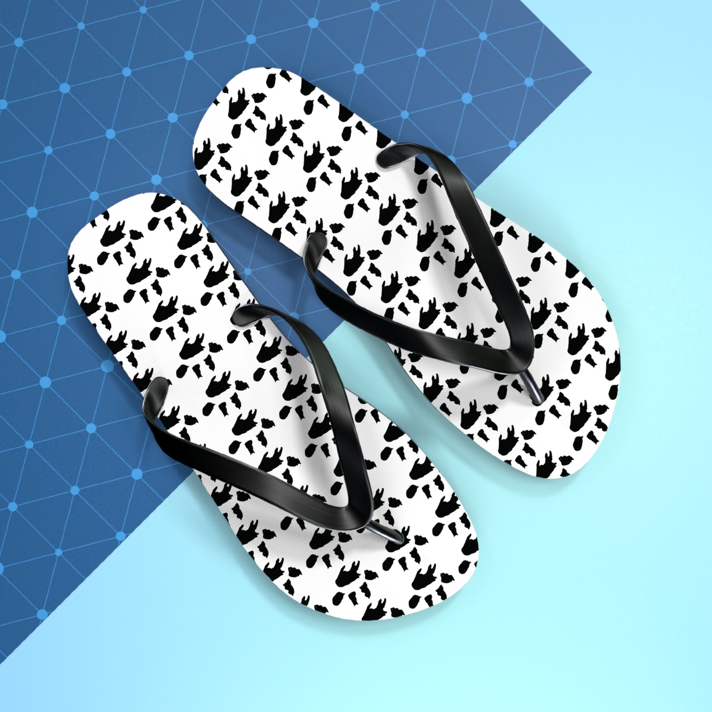 Kitty Paw Flip Flops