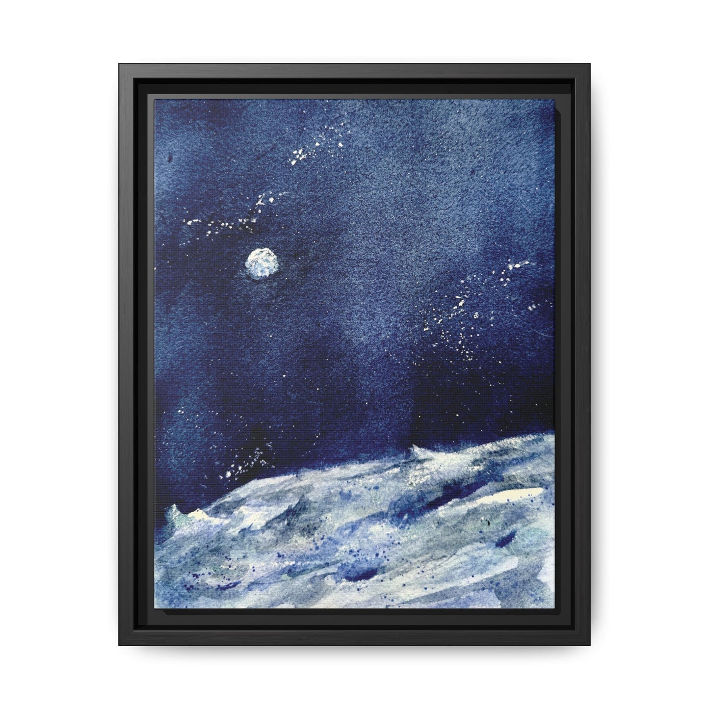 Where’s Artemis Matte Canvas, Framed (Black or Espresso). Available in sizes 8”x10”-12”x16”