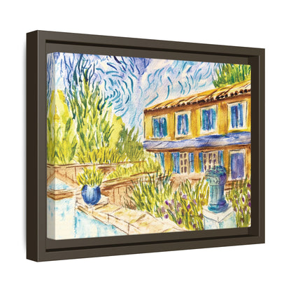 Respite Near Saint-Remy-de-Provence Matte Canvas, Framed (Black or Espresso). Available in sizes from 10”x8”-30”x24”