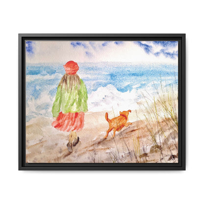 Oceanfront Friends, Framed (Black or Espresso). Available in sizes from 10”x8”-20”x16”