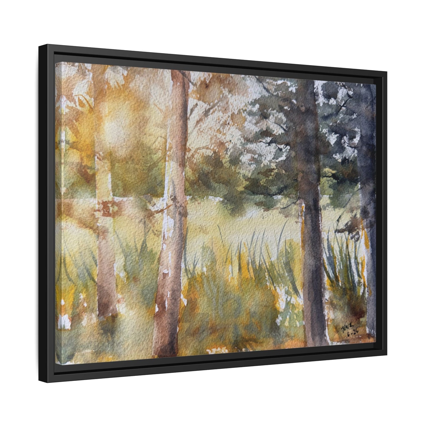 Golden Hour — Framed Matte Canvas