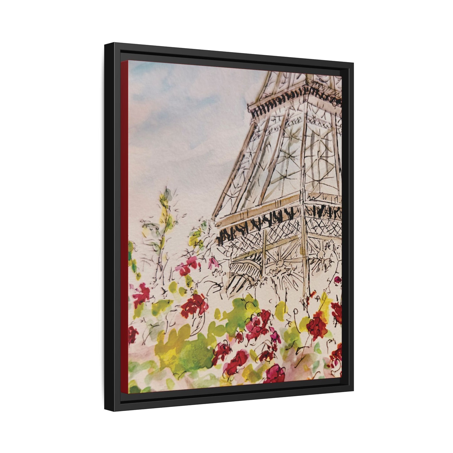 Eiffel Tower, Framed (Black or Espresso). Available in sizes from 8”x10”-16”x20”