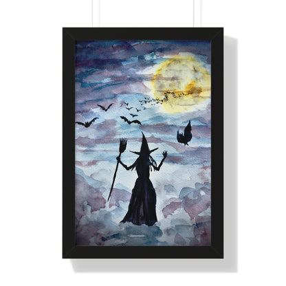 Be Witching Framed Vertical Poster. Available in sizes 11” x 14”-20” x 30”