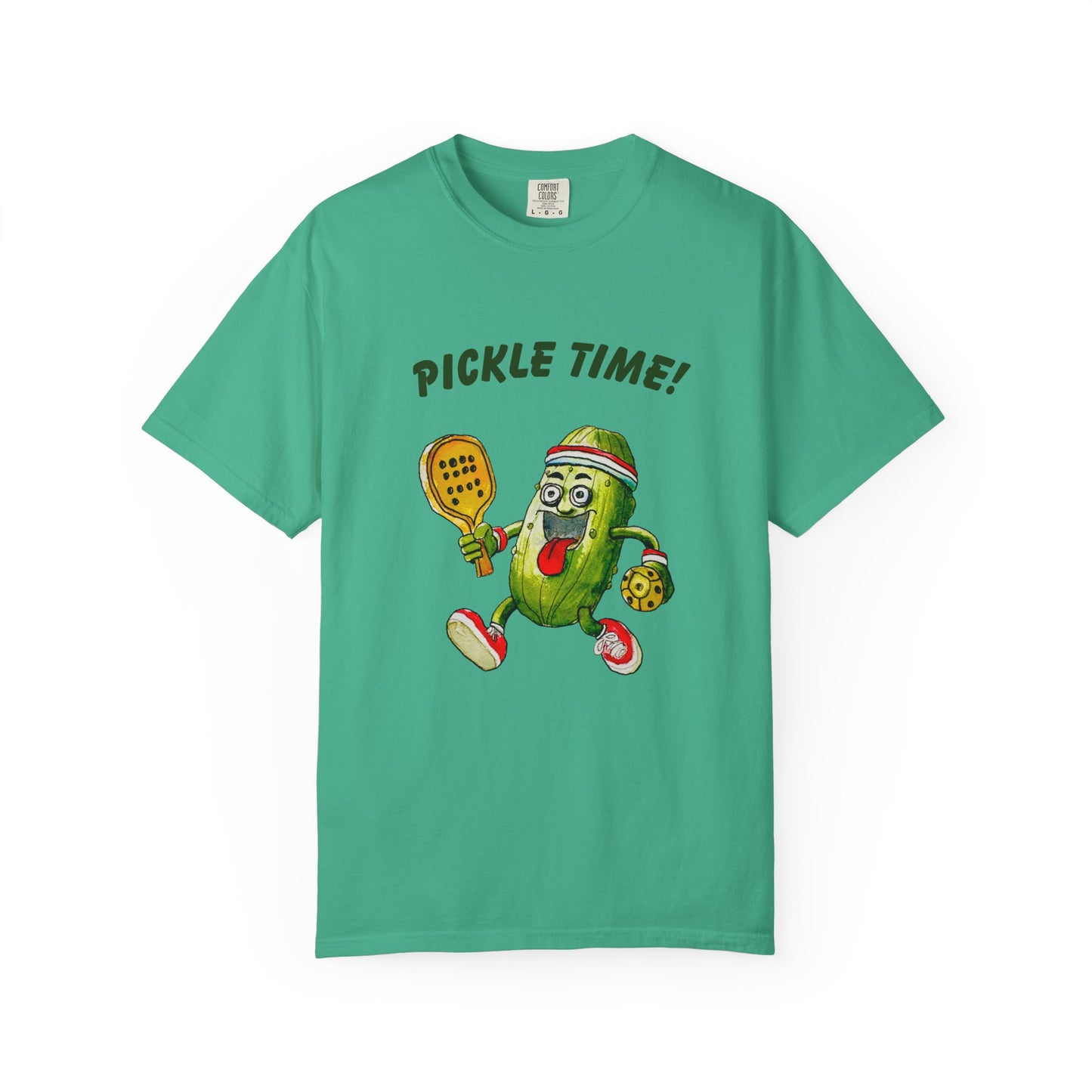 Pickle Time! Unisex Garment-Dyed T-shirt (Light Colors). Available in sizes S-4XL, 16 colors.