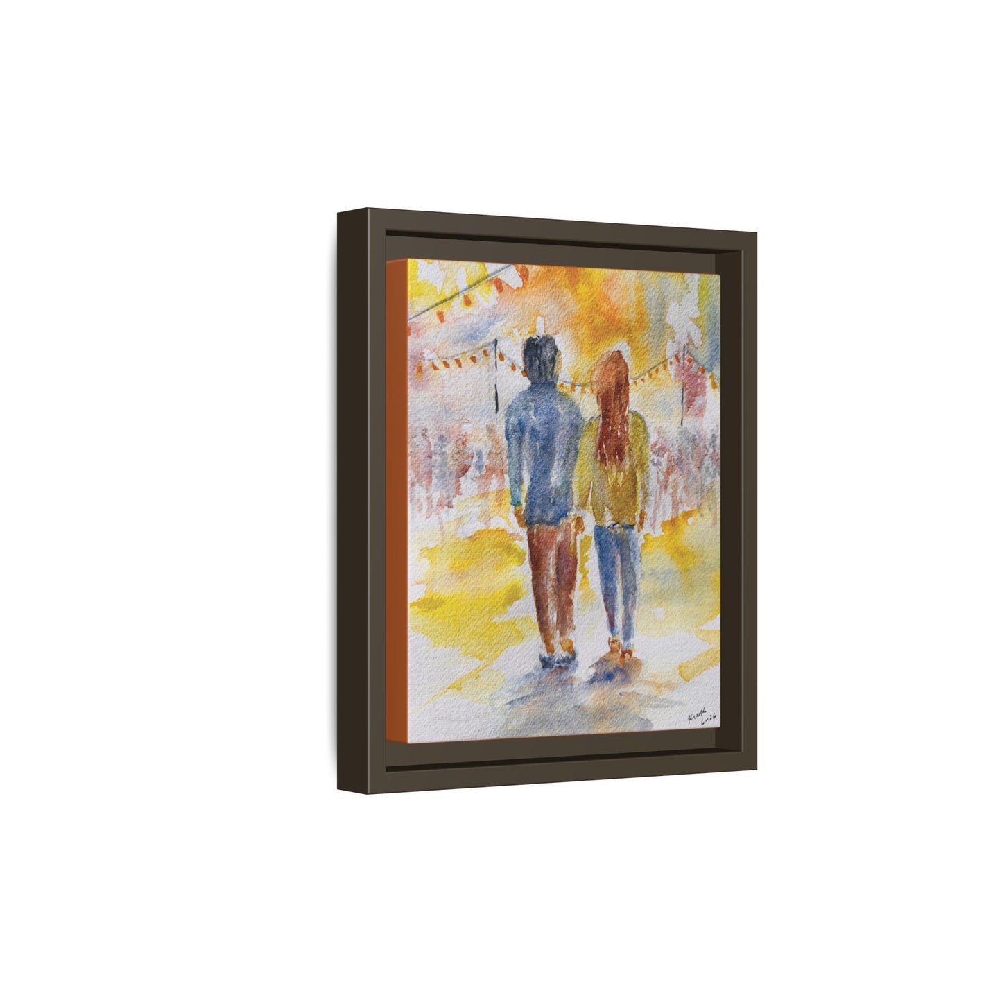 Festive At The Fair Matte Canvas, Framed (Black or Espresso). Available in sizes from 8”x10”-20”x30”