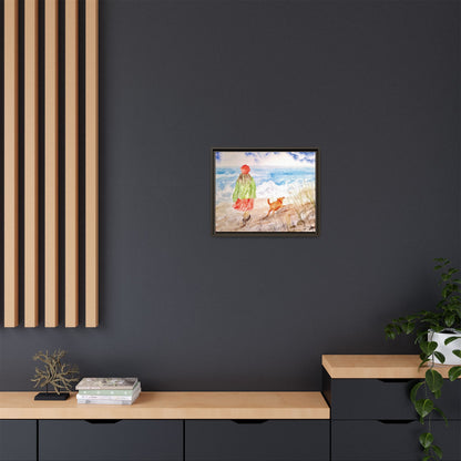 Oceanfront Friends, Framed (Black or Espresso). Available in sizes from 10”x8”-20”x16”