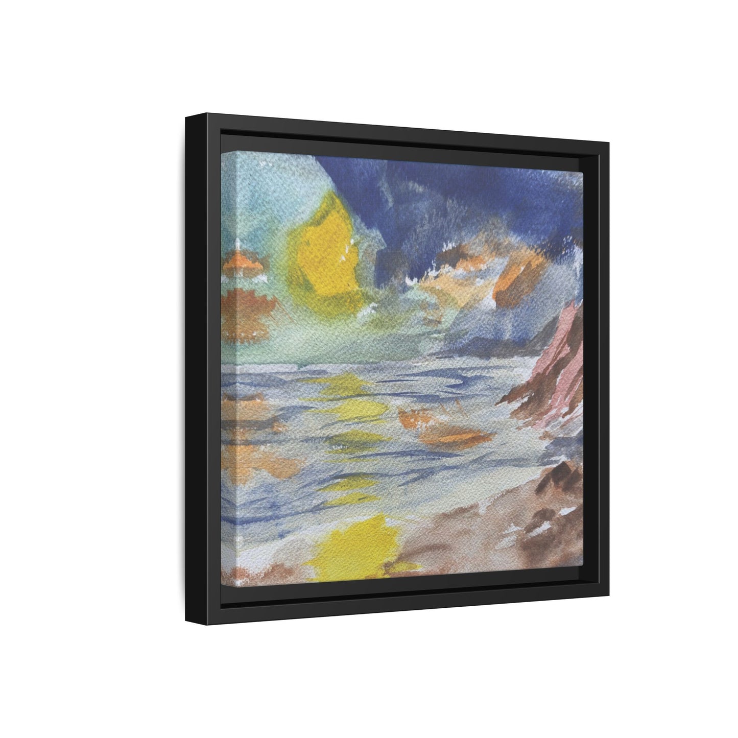 The Sun in Pieces Matte Canvas, Framed (Black or Espresso). Available in sizes from 6”x6”-30”x30”
