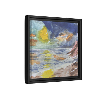 The Sun in Pieces Matte Canvas, Framed (Black or Espresso). Available in sizes from 6”x6”-30”x30”