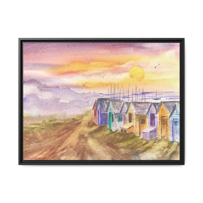 Quiet Before The Tide Matte Canvas, Framed (Black or Espresso). Available in sizes from 10”x8”-32”x24”