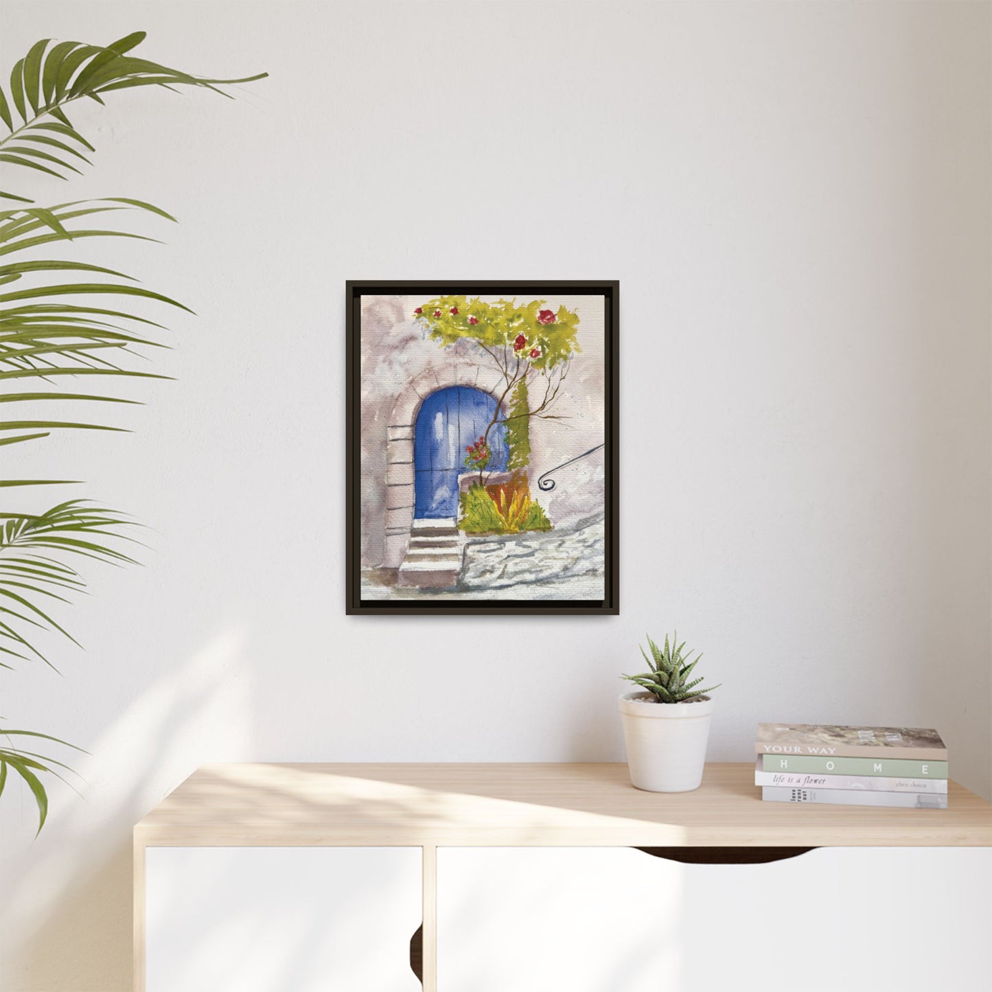 Blue Door, Framed (Black or Espresso). Available in sizes from 8”x10”-24”x32”