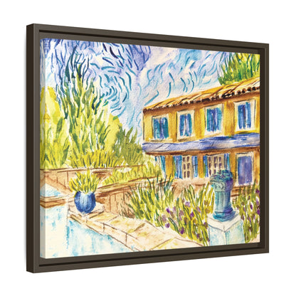 Respite Near Saint-Remy-de-Provence Matte Canvas, Framed (Black or Espresso). Available in sizes from 10”x8”-30”x24”