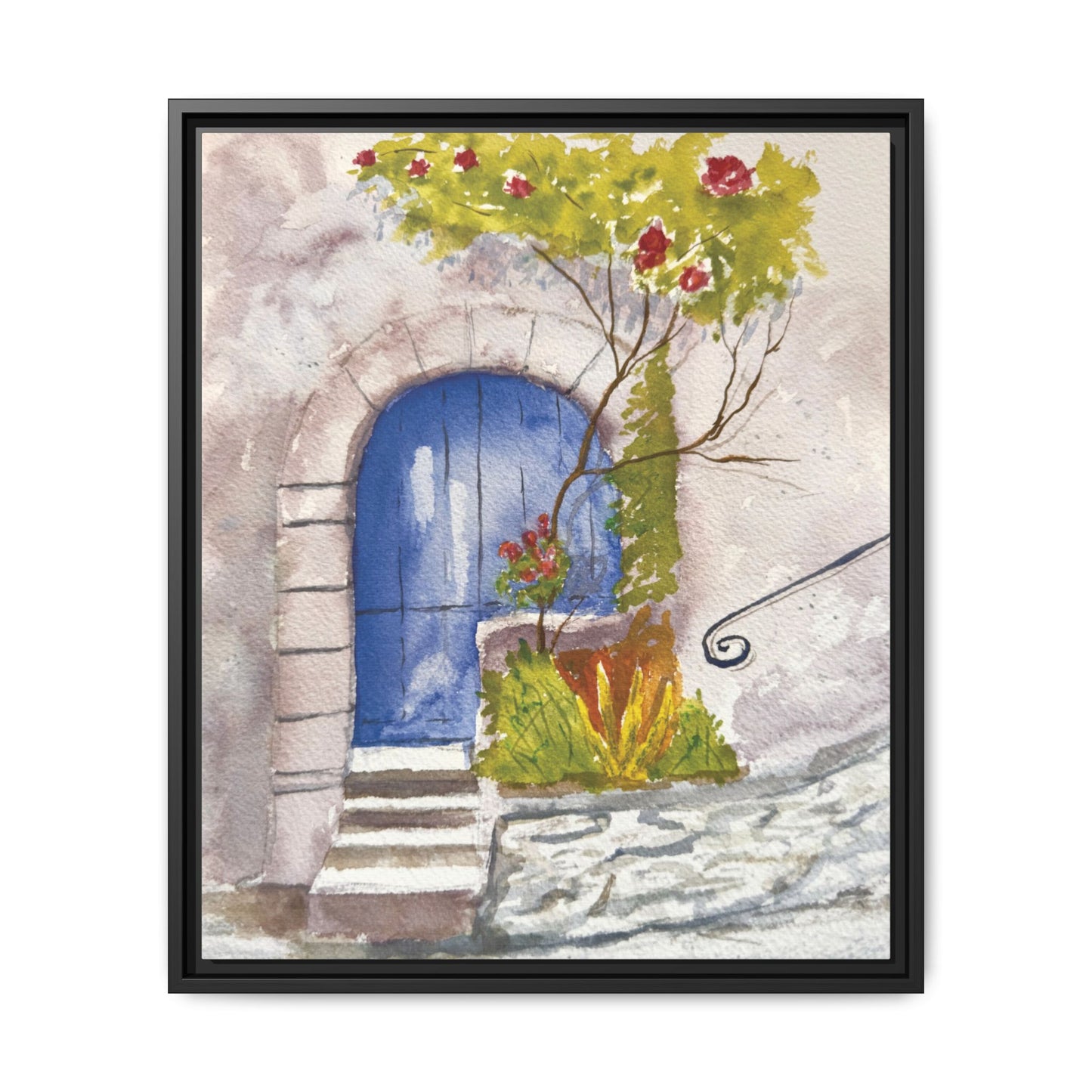Blue Door, Framed (Black or Espresso). Available in sizes from 8”x10”-24”x32”