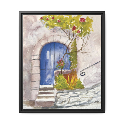 Blue Door, Framed (Black or Espresso). Available in sizes from 8”x10”-24”x32”