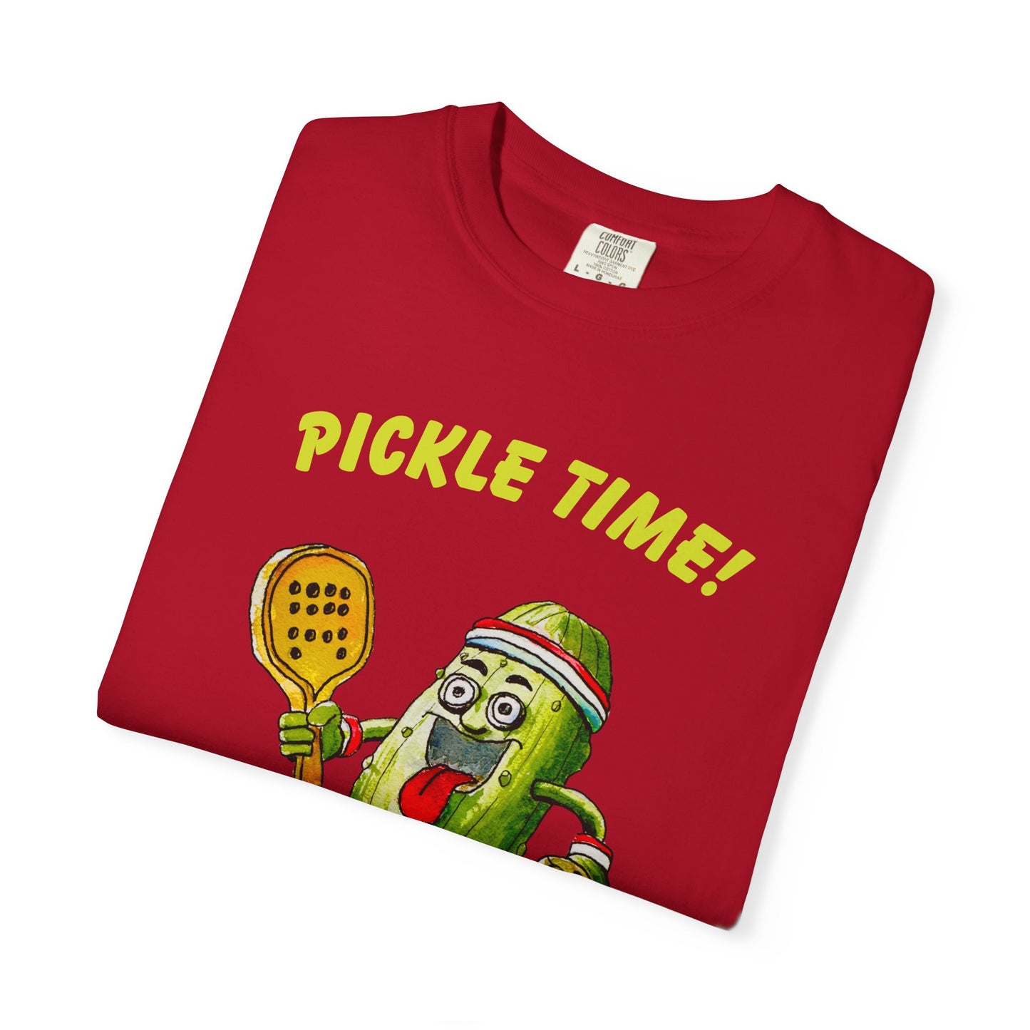 Pickle Time! Unisex Garment-Dyed T-shirt (Dark Colors). Available in sizes S-4XL, 16 colors.