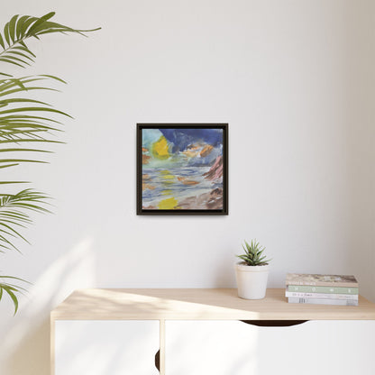 The Sun in Pieces Matte Canvas, Framed (Black or Espresso). Available in sizes from 6”x6”-30”x30”