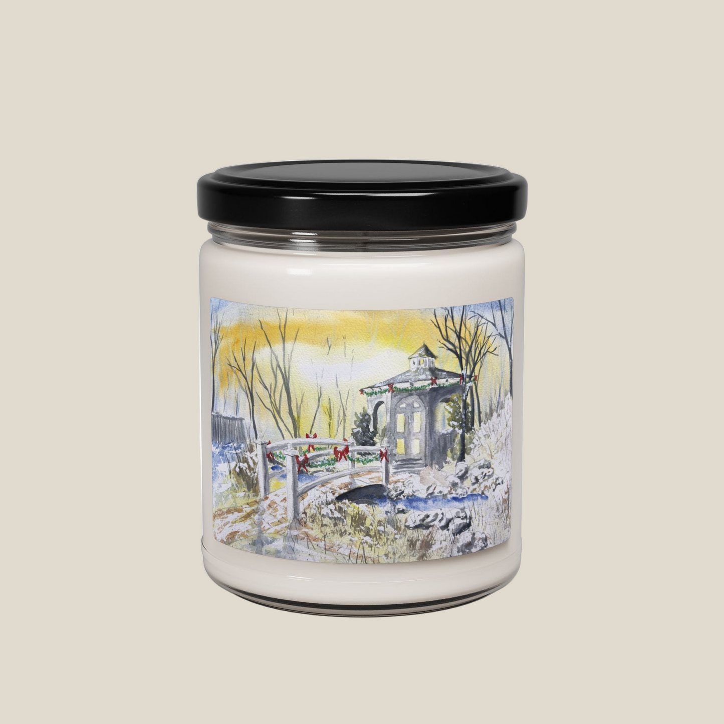 Eco-Friendly Soy Candle (9 oz.), Featuring Morning’s Frosty Glow. Multiple Scents Available