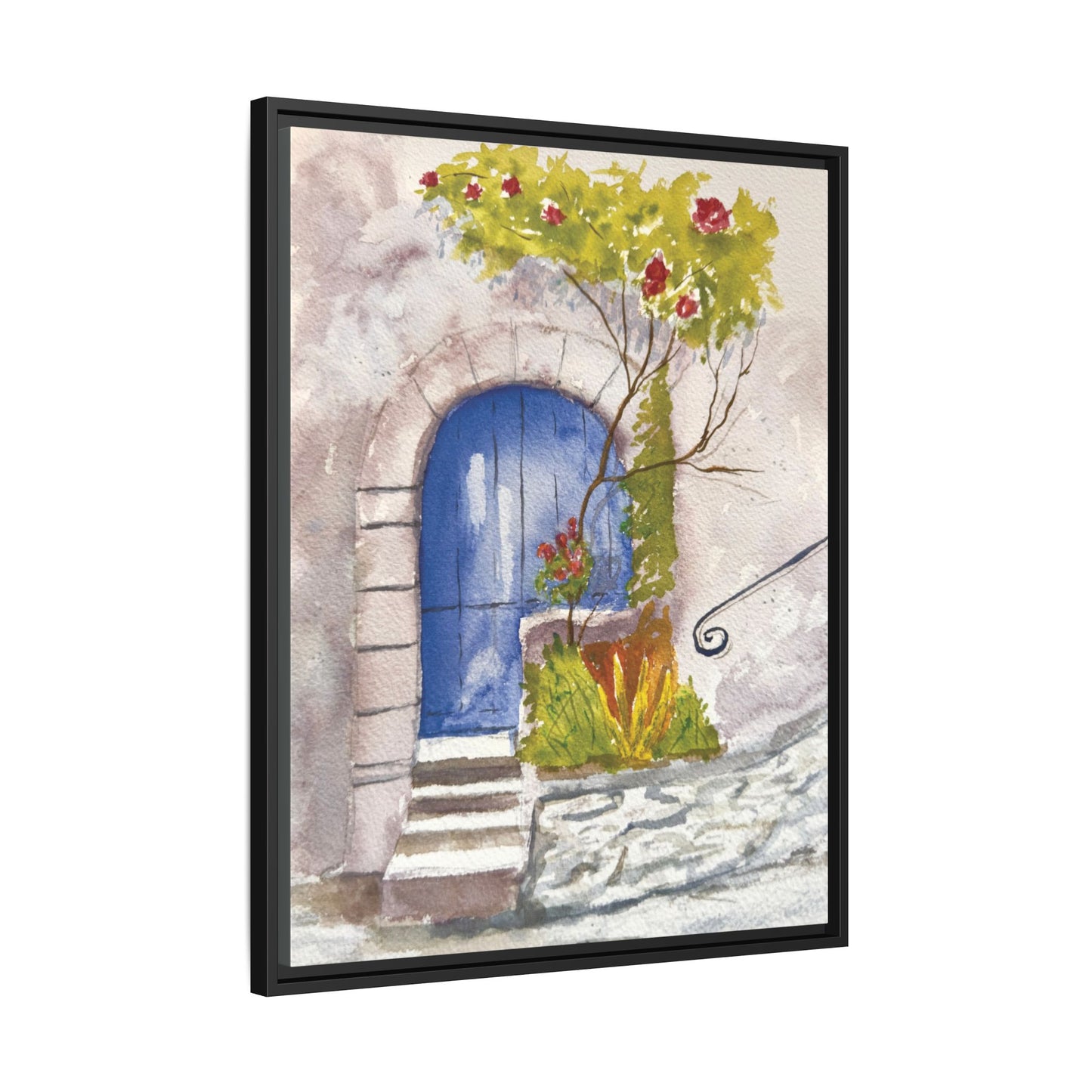 Blue Door, Framed (Black or Espresso). Available in sizes from 8”x10”-24”x32”