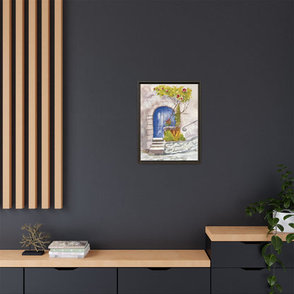 Blue Door, Framed (Black or Espresso). Available in sizes from 8”x10”-24”x32”